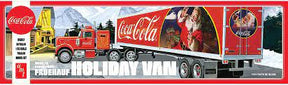 Red semi-trailer with Santa Claus art, model kit display for AMT Model Kit AMT1165