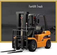 Huina 1577 RC Forklift Alloy Toy Model 1:10 8 Channel Metal Remote