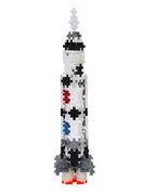Model of the Saturn V rocket, built with building blocks for Plus Plus GO! 05037