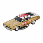 Gold Ford Torino race car model, number 48, from Carrera Evolution for 20027659, front view