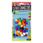 Colorful building blocks in a clear plastic case for creative play for Toy Smith 91004