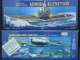 RUSSIAN NAVY AIRCRAFT CARRIER Admiral Kuznetson (Kuznetsov) 1/800 Scale | 08M-019 | Kitech Model Company-Arii-[variant_title]-ProTinkerToys