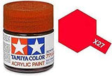 Tamiya Acrylic Mini Paint | All Colors | Tamiya Paints-Tamiya Paints-Clear Red Paint | 81527 | X-27-ProTinkerToys