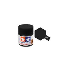 Tamiya Acrylic Mini Paint | All Colors | Tamiya Paints-Tamiya Paints-Flat Black Paint | 81701 | XF-1-ProTinkerToys