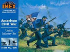 Civil War soldiers in formation, armed with rifles, in a grassy field for IMEX 505