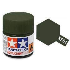 Tamiya Acrylic Mini Paint | All Colors | Tamiya Paints-Tamiya Paints-Dark Green 2 RAF Paint | 81781 | XF-81-ProTinkerToys