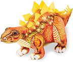 Brown Stegosaurus toy dinosaur figure with yellow spikes for Real Planet SG55R