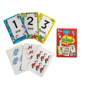 Assorted Dr. Seuss number and word flashcards for learning for Geddes 71877