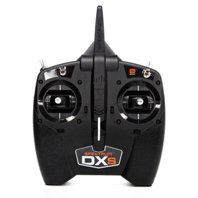 Transmitter radio controller with two control sticks and display for Spektrum SPMR1010