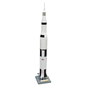 Saturn V model rocket on a launch pad for Estes EST2160