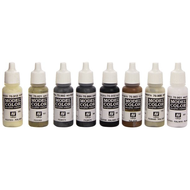 Model Color Black & White Set New | 70151 | Vallejo