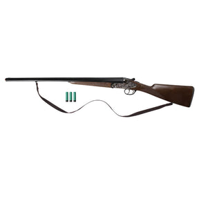 Side-by-side shotgun with wooden stock and carrying sling for Gonher 111/0