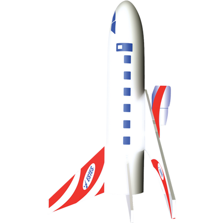 Estes Jetliner Flying Model Rocket Kit | 3230 | Estes-Estes-[variant_title]-ProTinkerToys