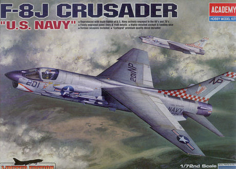 F-8J Crusader " U.S. Navy" 1:72 Scale | 12412 | Academy Model Co.-IMEX-[variant_title]-ProTinkerToys