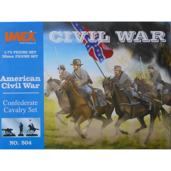 Confederate Cavalry Set American Civil War 1:72 Figure Set | 504 | IMEX-Imex-[variant_title]-ProTinkerToys