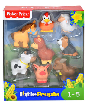 Farm animal figures: horse, chicken, cow, pig, dog, and others for play for Mattel GFL21