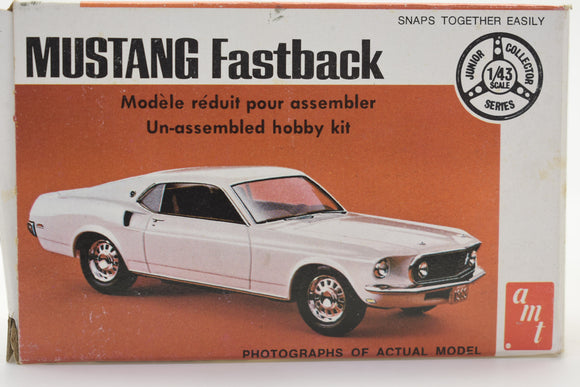Ford Mustang Fastback (Snaps together easily) 1:43 Scale Model Kit | T107 | AMT