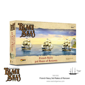 Box art for French Navy 3rd Rates of Renown wargame for Warlord Games WLG792012002