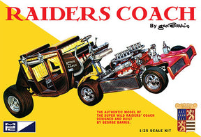 Red and black replica of a classic race car model kit by George Barris for MPC MPC977