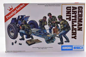 Model kit box art: German artillery crew assembling a howitzer for ESCI 6306