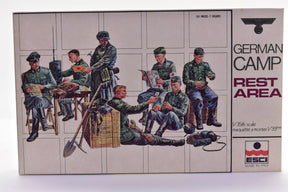 Soldiers resting at a German camp rest area diorama kit box for ESCI 5005