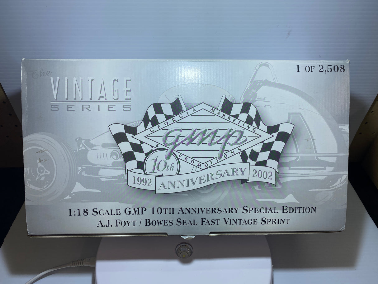GMP 10Th Anniverary Special Ed A.J. Foyt / Bowes Fast Vintage Sprint 1:18 Scale | 7601B | GMP
