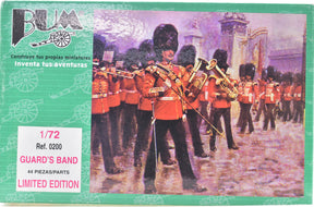 Miniature set of British Palace Guard's Band figures, 1:72 scale for Bum 0200