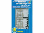 Model kit box art for 6 sets of 1/350 scale Grumman TBF/TBM Avenger aircraft for Trumpeter 06212