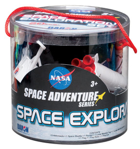 Space exploration playset with astronauts, shuttle, and playmat for Daron PHFL999