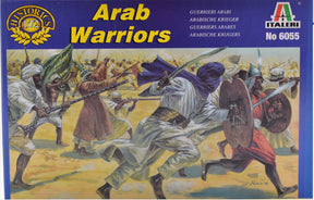 Painting showing Arab warriors in battle, ready for action for Italeri 6055