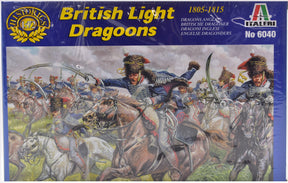 British Light Dragoons charging in formation during the Napoleonic Wars for Italeri 6040