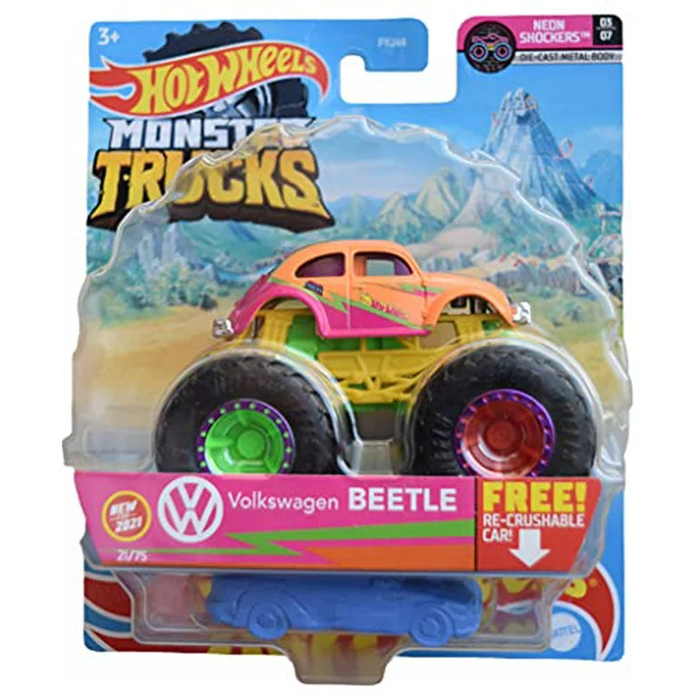 Hot Wheels Monster Trucks W Re Crushable Car FYJ44 Mattel ProTinkerToys