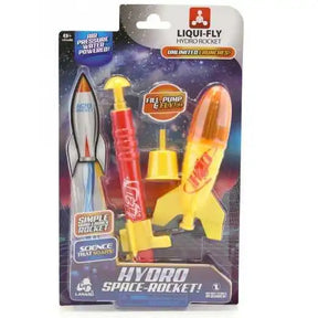 Toy rocket launcher set with three colored rockets and a pump for U.S. Toy Co 4832