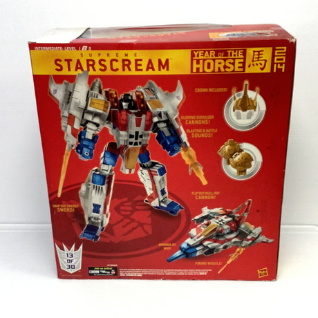Supreme Starscream (Year of the Horse) - Thrilling 30, 2014 Transformers, Platinum Edition-Hasbro-[variant_title]-ProTinkerToys