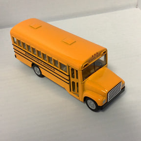 Yellow toy school bus with "BOSTON PUBLIC SCHOOLS" lettering for Kinsfun 5107BS