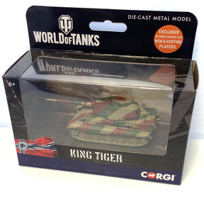 Die-cast model of a King Tiger German Army tank for Corgi WT91207