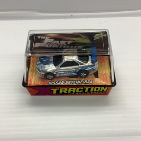 Slot car set: Nissan Skyline R34 for The Fast and Furious for Johnny Lightning 39503