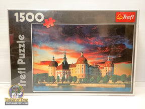Castle over water at sunset, 1500 piece puzzle for Trefl TRF26101