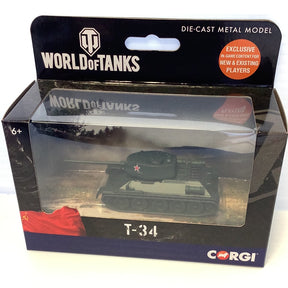 T-34 die-cast model of a Soviet tank for Corgi WT91208