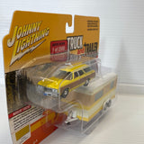 Truck and Trailer 1973 Chevy " Caprice" w/ Camper Trailer | JBLBT013YE | Johnny Lightning-Round2 Returns-[variant_title]-ProTinkerToys