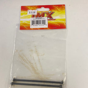 Black metal rods packaged with a price tag for RC vehicle parts for Imex R.C IMX