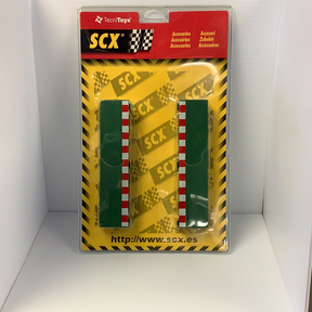 Two green and white striped straight border accessories for scale models for Straight Borders (8) 87920