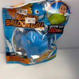 Blue water balloon ball toy with cartoon characters and kid playing for BVP 88621