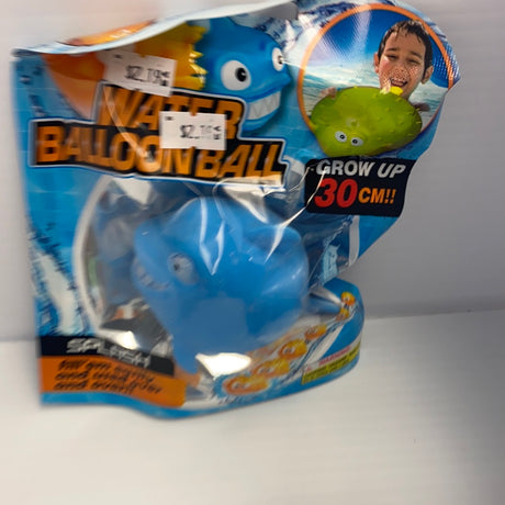 Blue water balloon ball toy with cartoon characters and kid playing for BVP 88621