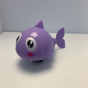 Purple wind-up bath toy shaped like a cute, cartoon fish for BVP 88537TY