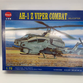 1:72 scale model kit of an AH-1Z Viper combat helicopter for Kitech 08M-M352