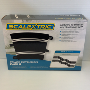 Model train track extension pack with 8 x R3 curves for Scalextric C8555