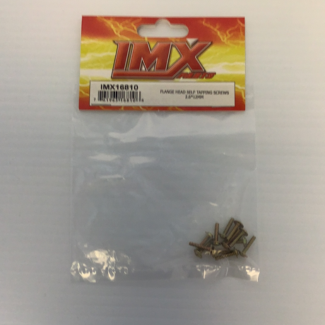 Ninja/Shogun/Katana Parts | IMX | Imex R.C.-IMEX-Flange Head Self Tapping Screws 2.6*12MM | 16810 | IMEX-ProTinkerToys