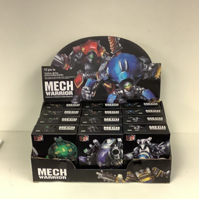 Assortment of Mech Warrior action figure sets in boxes for Schylling 88392TY