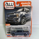 Auto World  Muscle Trucks Premium Version A & B | AW64262 | AW Die Cast-Round2 Returns-AW64262-A-3-1 |  2019 Ford F-150 Lariat Gray | Auto world Die Cast-ProTinkerToys